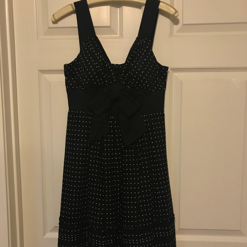 Adorable black and white polka dot dress